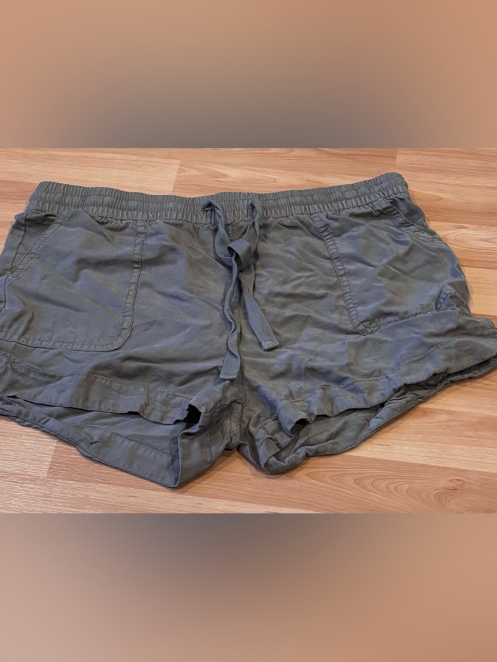 5/$25 Be‎ Cool Casual Drawstring Shorts - Olive Green
